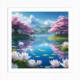 Japanese Landscape 3 Art Print