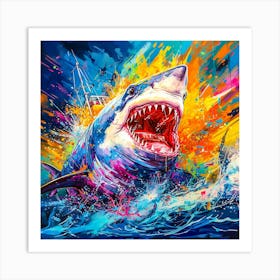 Great White Shark Art Print