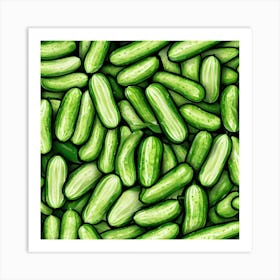 Cucumbers 21 Art Print