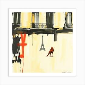 Paris Bird Art Print