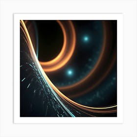 Abstract Swirls 1 Art Print