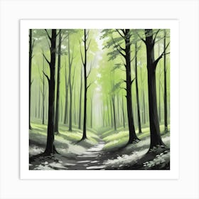 Path In The Woods Art Print