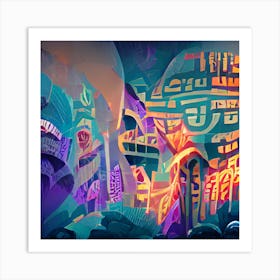 City At Night 2 Art Print