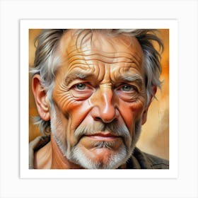 Portrait Of An Old Man Art Print