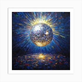 Disco Ball Art 29 Art Print