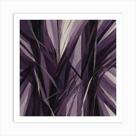 Abstract Purple Painting Art Print