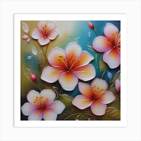 Flower Painting Art Print