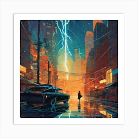 Lightning Strike Art Print