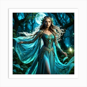 Fairy In The Forest 1 Art Print