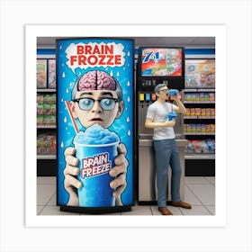 Brain Freeze 4 Art Print