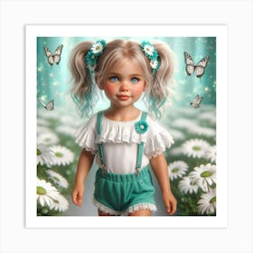 Daisy Girl 12 Art Print