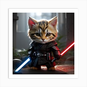 Star Wars Cat Art Print