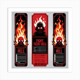 Ticket To Hell 6 Art Print