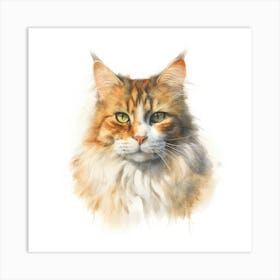 Sam Sawet Cat Portrait 3 Art Print