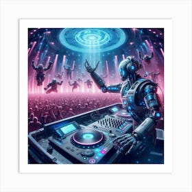 "Robotic DJ" [Risky Sigma] Art Print