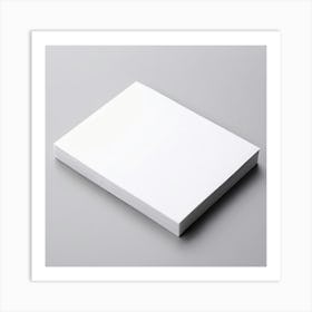 Mock Up Business Card Blank Plain Card Business White Minimalist Customizable Template (38) Art Print