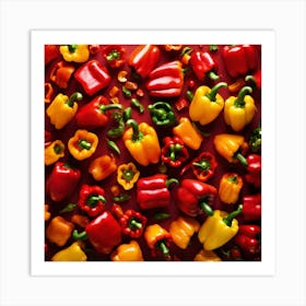 Colorful Peppers 97 Art Print
