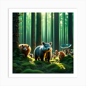 Engineered Forest 9 Art Print