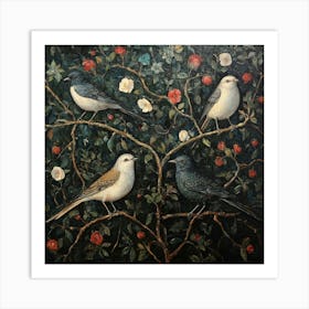 Birds In A Tree Art 9 Art Print