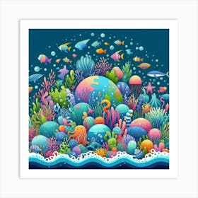 Under The Sea 5 Art Print