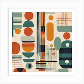 Abstract Geometric Pattern 2 Art Print