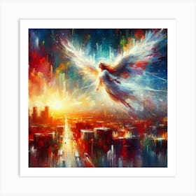 Angel In The Sky Art Print