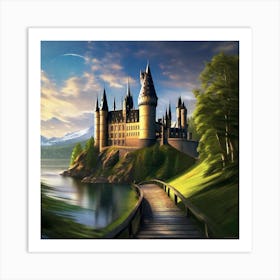 Harry Potter Castle 11 Art Print
