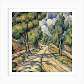 The Bend In The Road, Paul Cézanne 6 Art Print