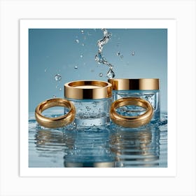 Wedding Rings In Water 1 Art Print