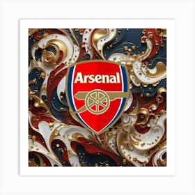 Arsenal F.C Logo Wall Art 18 Art Print