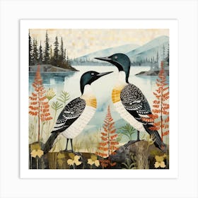 Bird In Nature Loon 3 Art Print