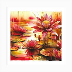 Water Lilies 3 Art Print