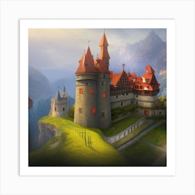 Castle Stock Videos & Royalty-Free Footage Art Print