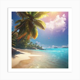 Tropical Beach 6 Art Print