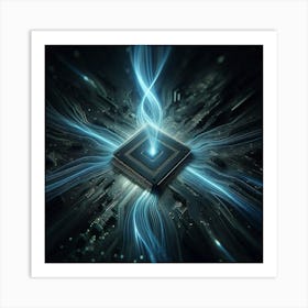 Cpu AI chip Art Print