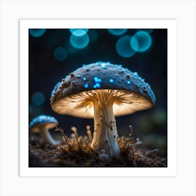 Mushroom Bokeh Art Print