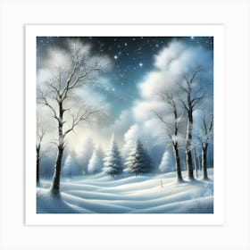 Winter Landscape 8 Art Print