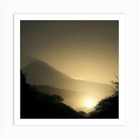 Sunrise Over Mount Fuji 1 Art Print