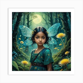 Fairy In The Forest 1 Art Print