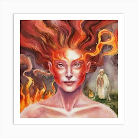 Fire And Ice 2 Art Print