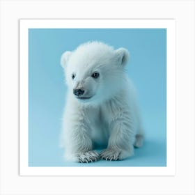 Polar Bear Cub Art Print