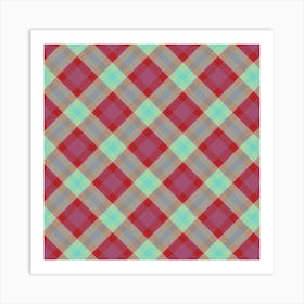 Plaid Fabric 169 Art Print