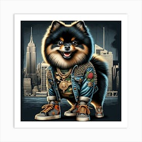 Pomeranian Dog Art Print