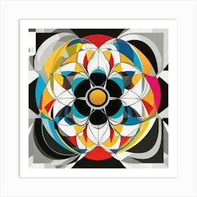 Flower color paper Art Print