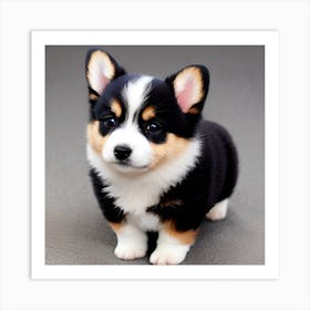 Corgi Puppy 3 Art Print