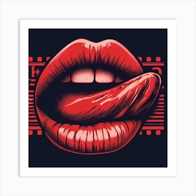 Rolling Stones Lips Art Print