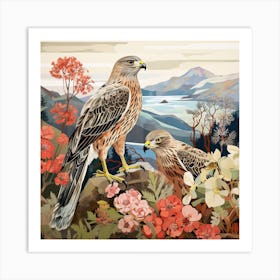 Bird In Nature Red Tailed Hawk 1 Art Print