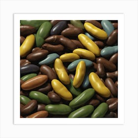 Chocolate Beans 4 Art Print