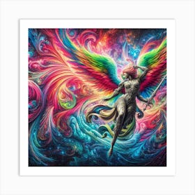 Angel With Wings Art Print