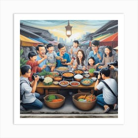 Globetrotting Family Food Fair: How to Share and Enjoy Dishes from Around the World Art Print